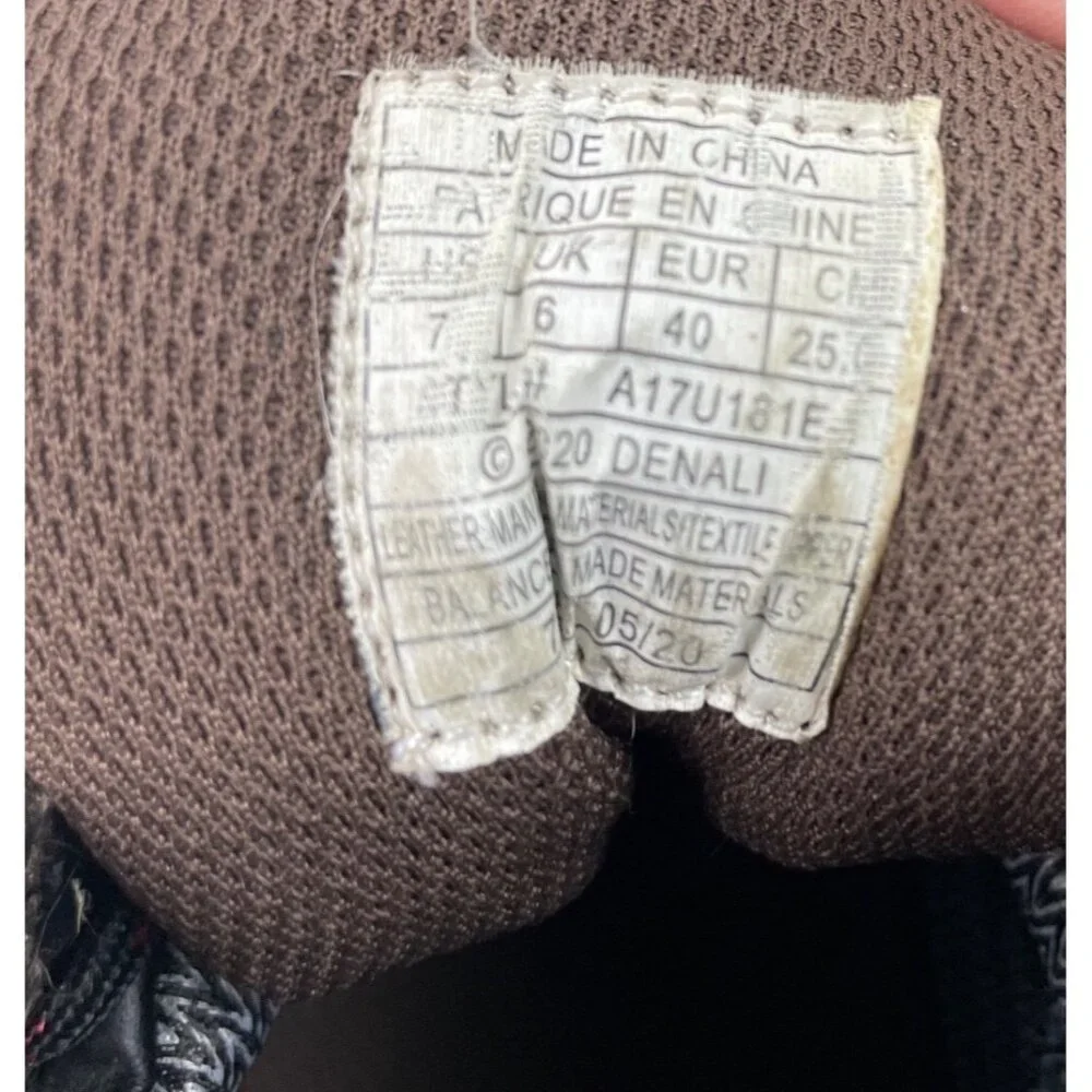 Denali Mens Waterproof Hiking Boots Brown/Black/Red Size 7 Outdoor Trail Shoes - Picture 14 of 14